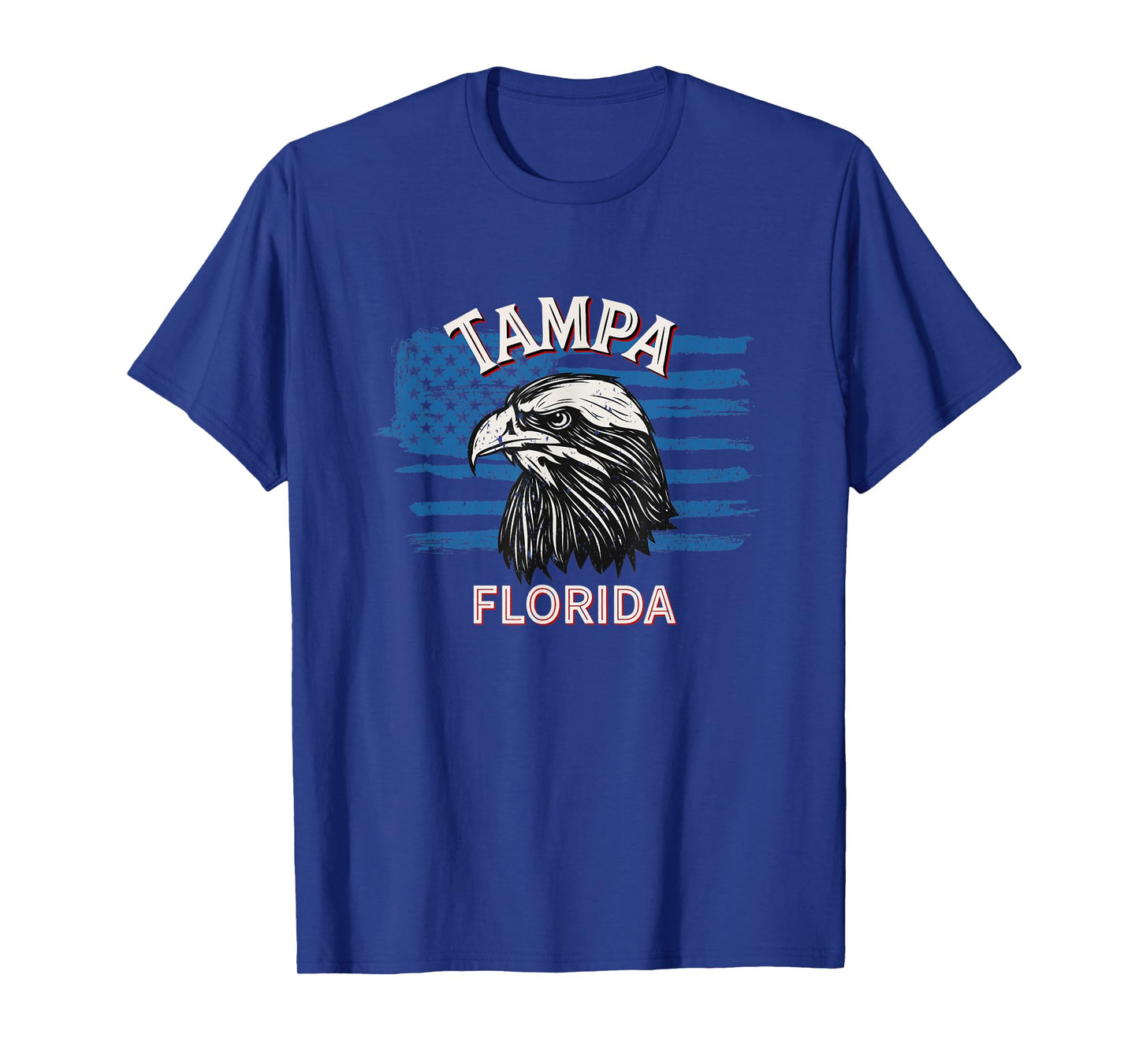 Retro Eagle USA Flag Florida - Vintage Tampa T-Shirt for Women Men