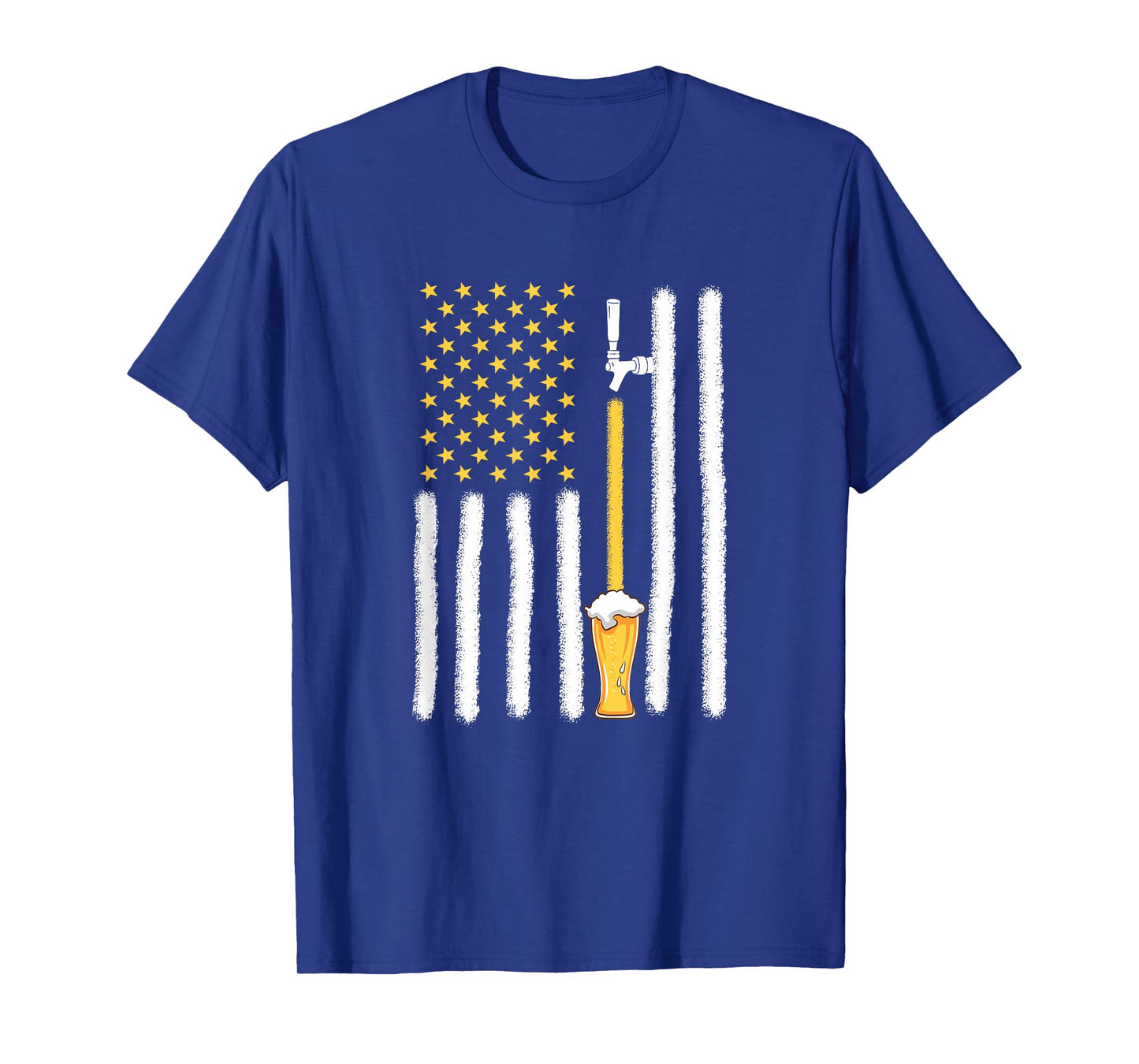 Craft Beer American Flag USA 4th July Brewery T-Shirt