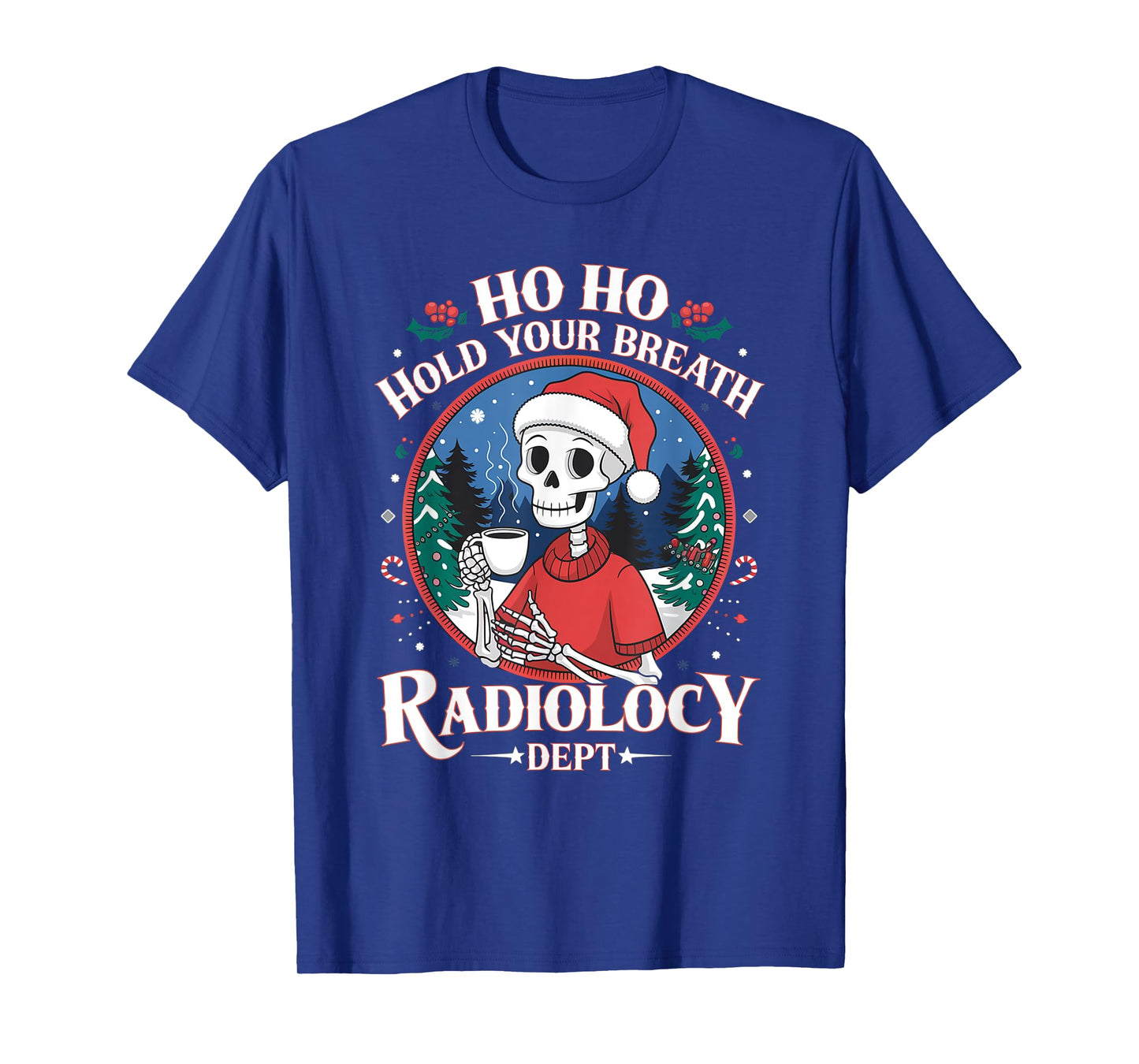 Christmas Radiology Tech Skeleton Xray Tech CT MRI Women T-Shirt