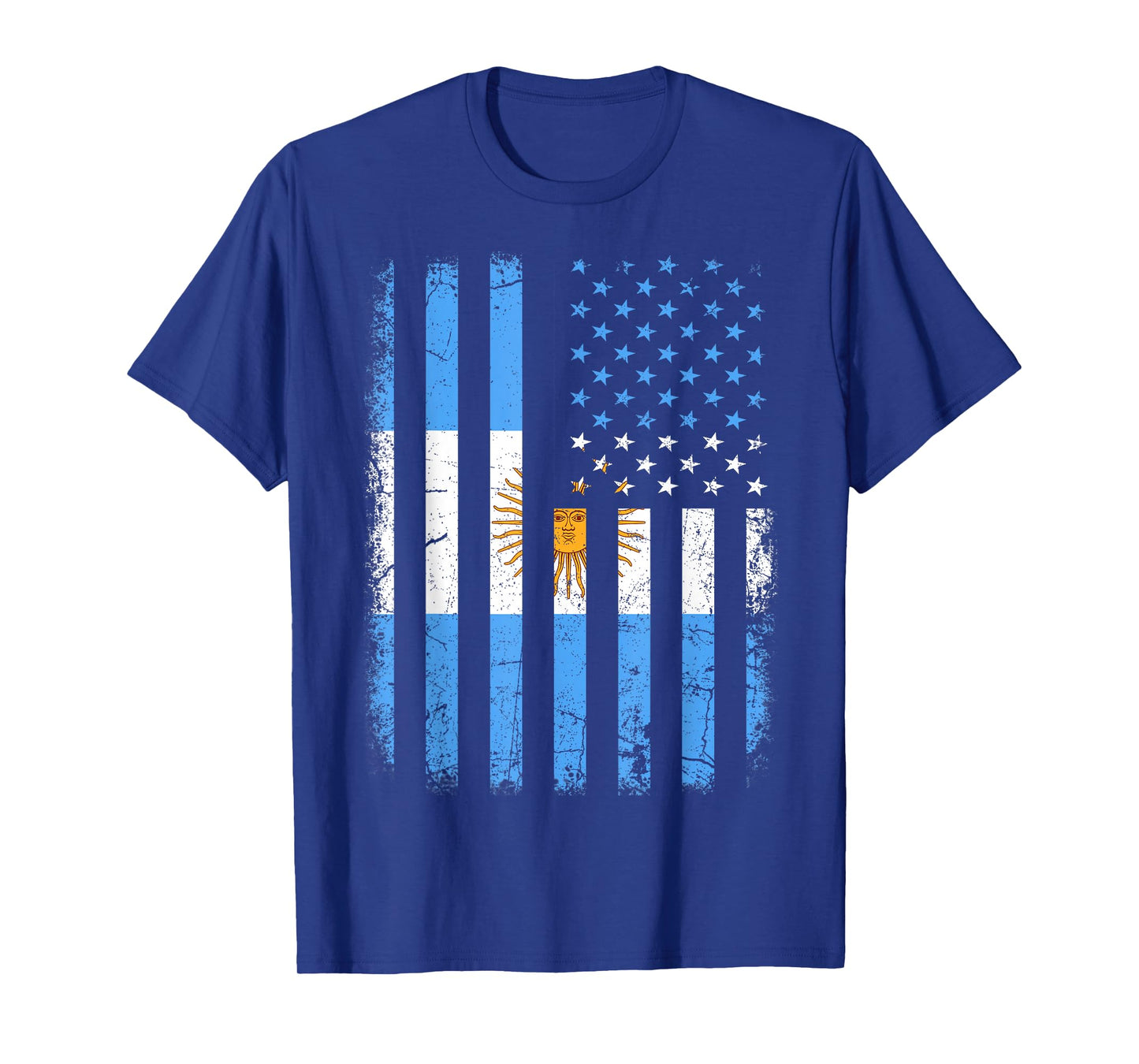 Argentinian American Flag Argentinian Roots Argentina Gift T-Shirt Small