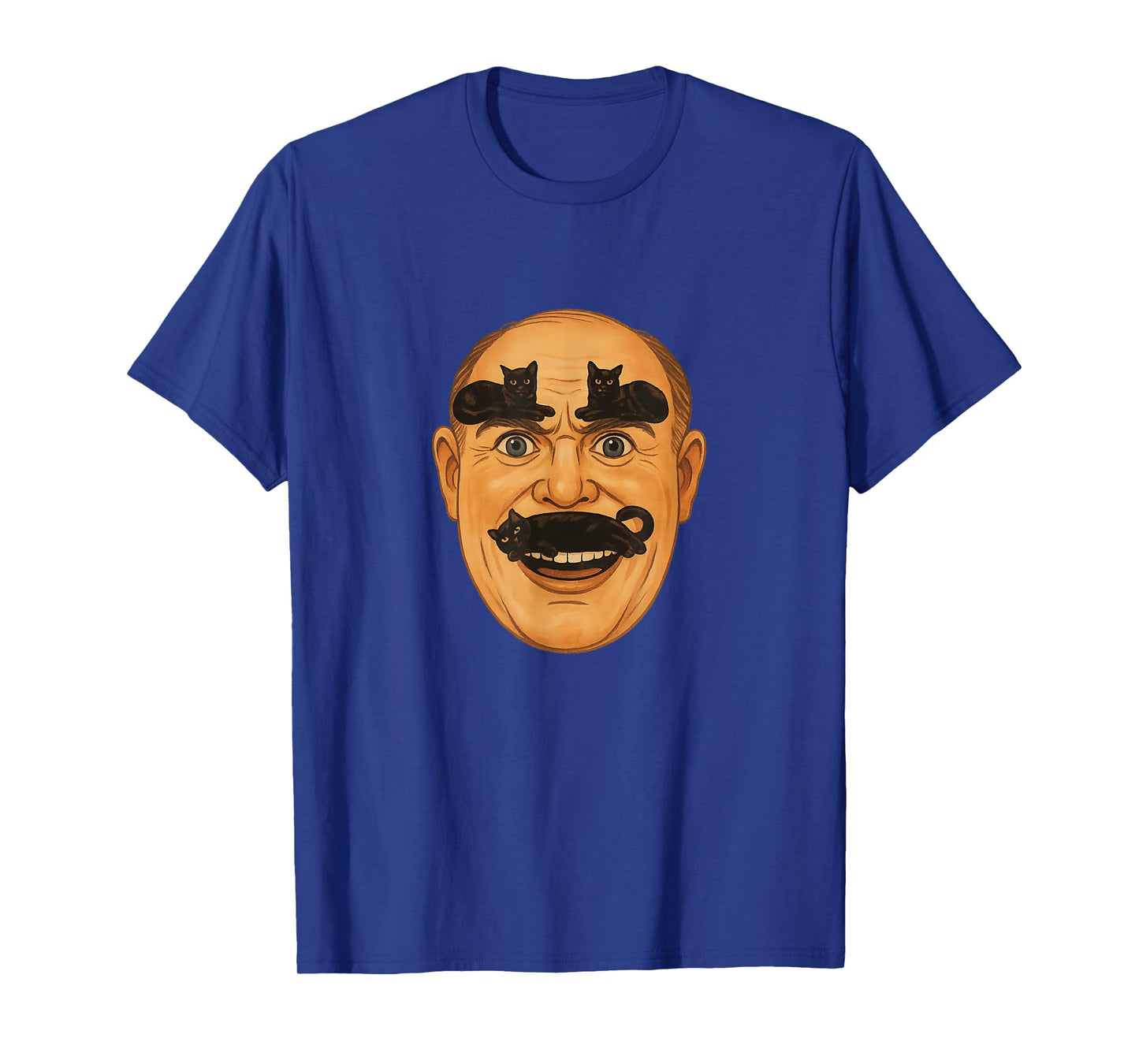 Cat Mustache & Eyebrow Cats – Meowstache Retro Meme T-Shirt