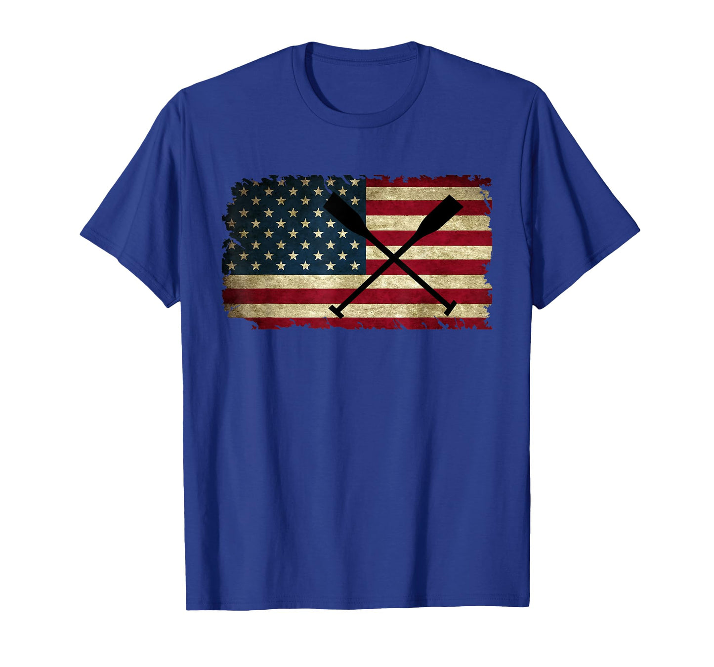 College Rowing Crew TShirt Row Team Oars American Flag Rower Women Kids Men T-Shirt