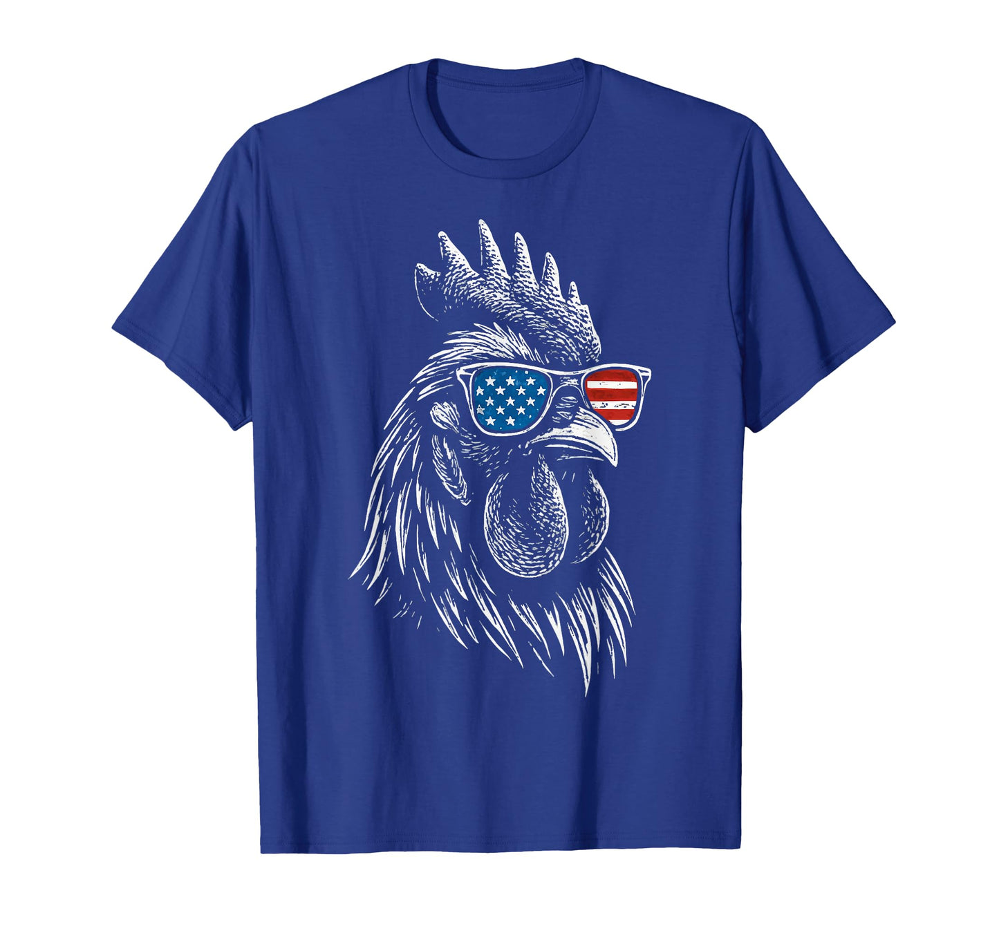 Chicken USA Flag Sunglasses Rooster 4th Of July T-Shirt