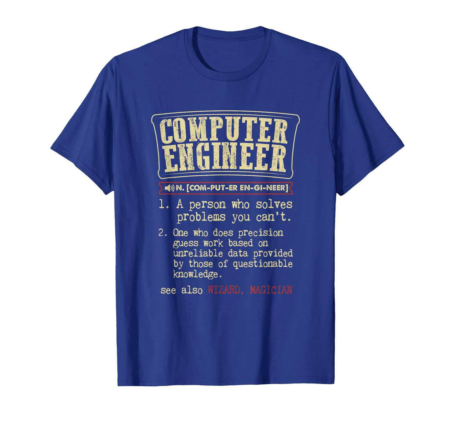 Computer Engineer Gift Funny Dictionary Definition T-Shirt