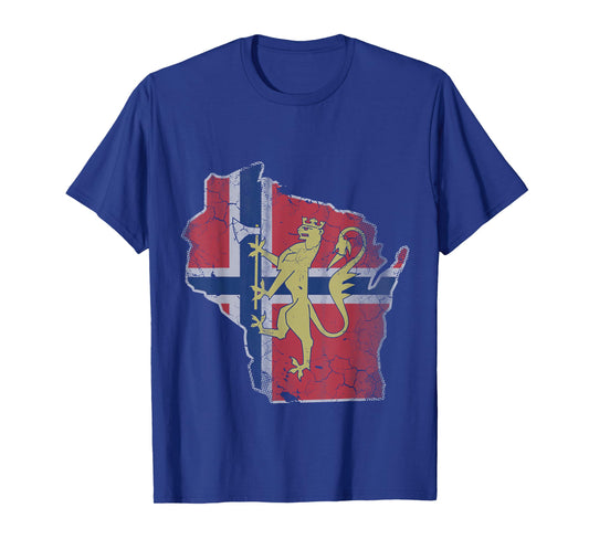 Wisconsin Norwegian Heritage Norway Norge T-Shirt