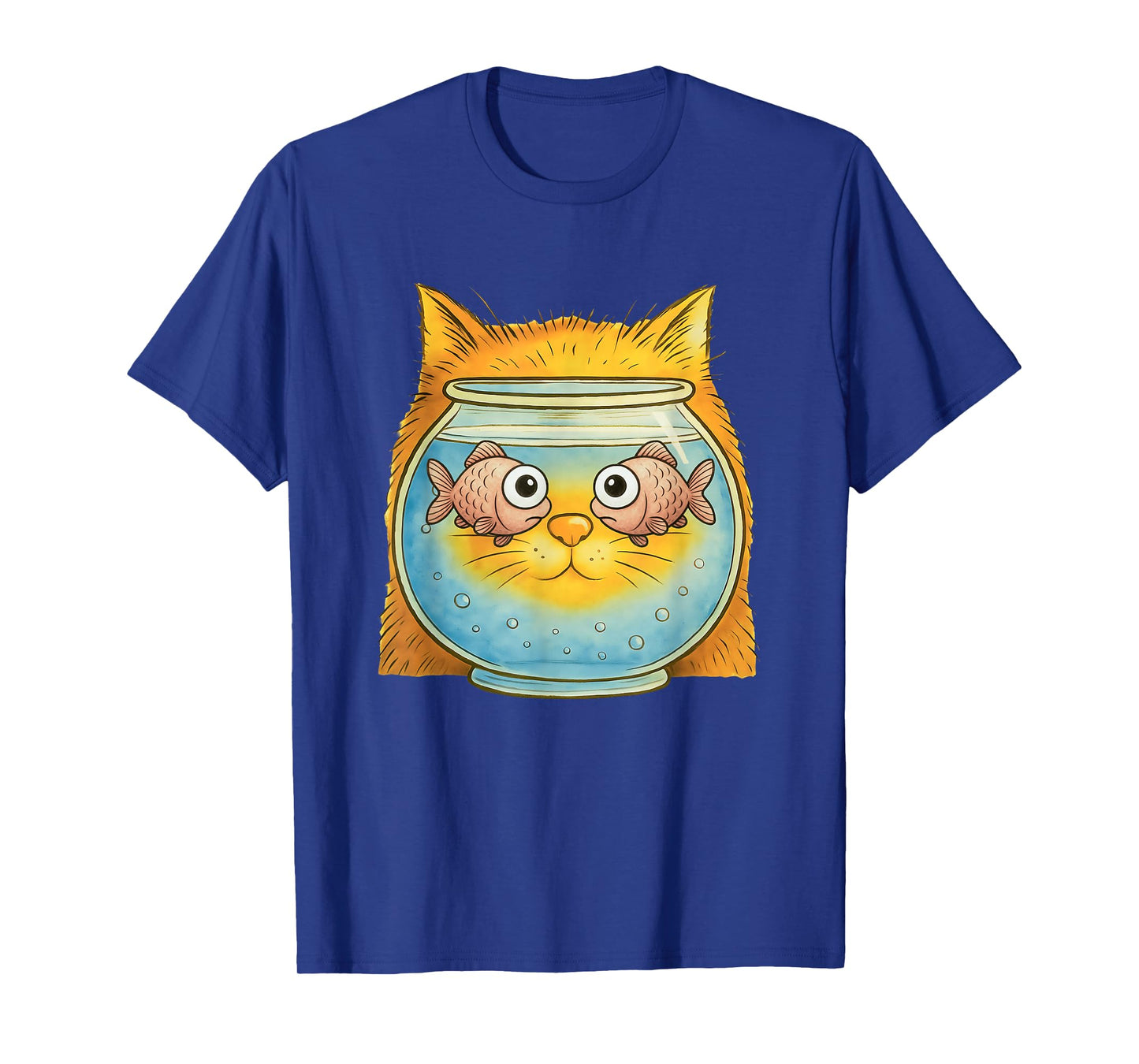 Funny Cat Fish Bowl, Cat Lover Animal T-Shirt