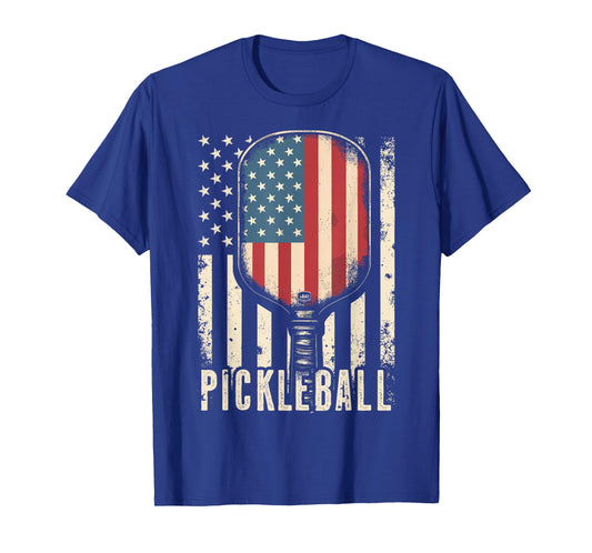 Pickleball USA American Flag T-Shirt