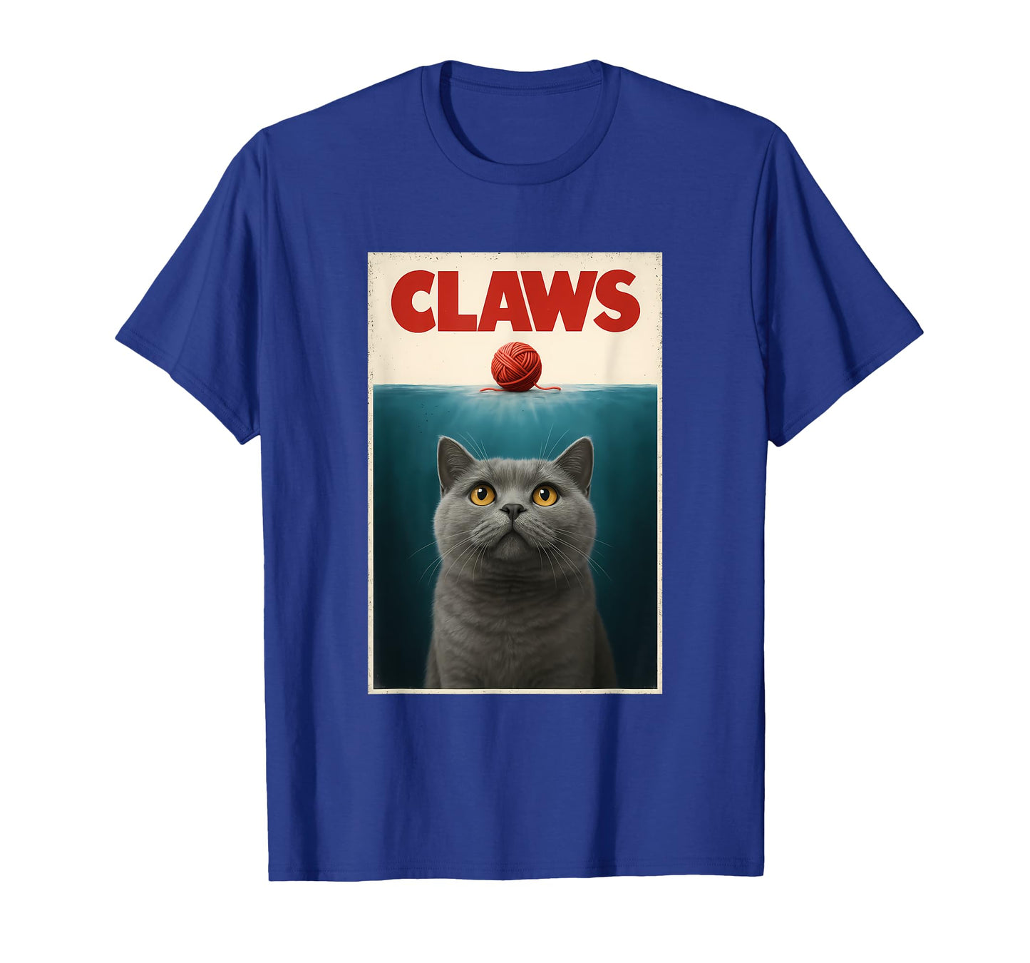 Funny British Shorthair Cat CLAWS Yarn Ball Top Kitten Men Women Kids T-Shirt