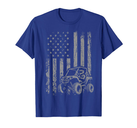 American Flag UTV Side by Side SXS Off Road T-Shirt