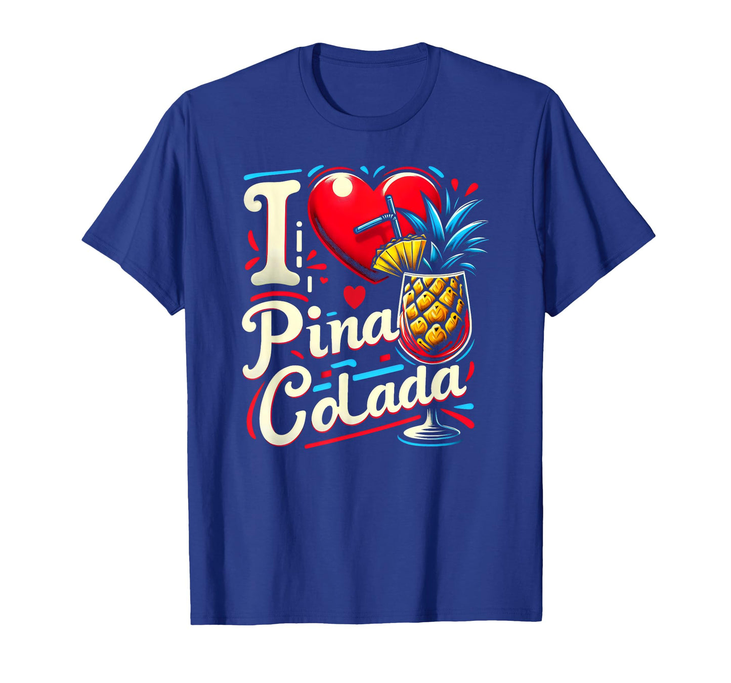 I Heart Pina Colada Tropical Drink T-Shirt