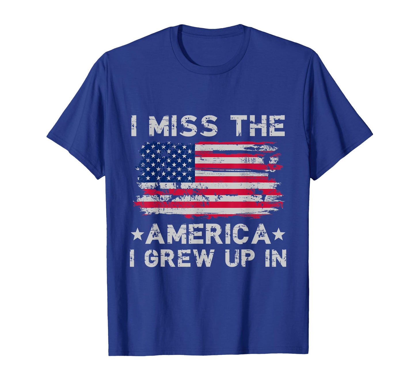 I Miss The America I Grew Up In Grunge old USA flag Women Men T-Shirt