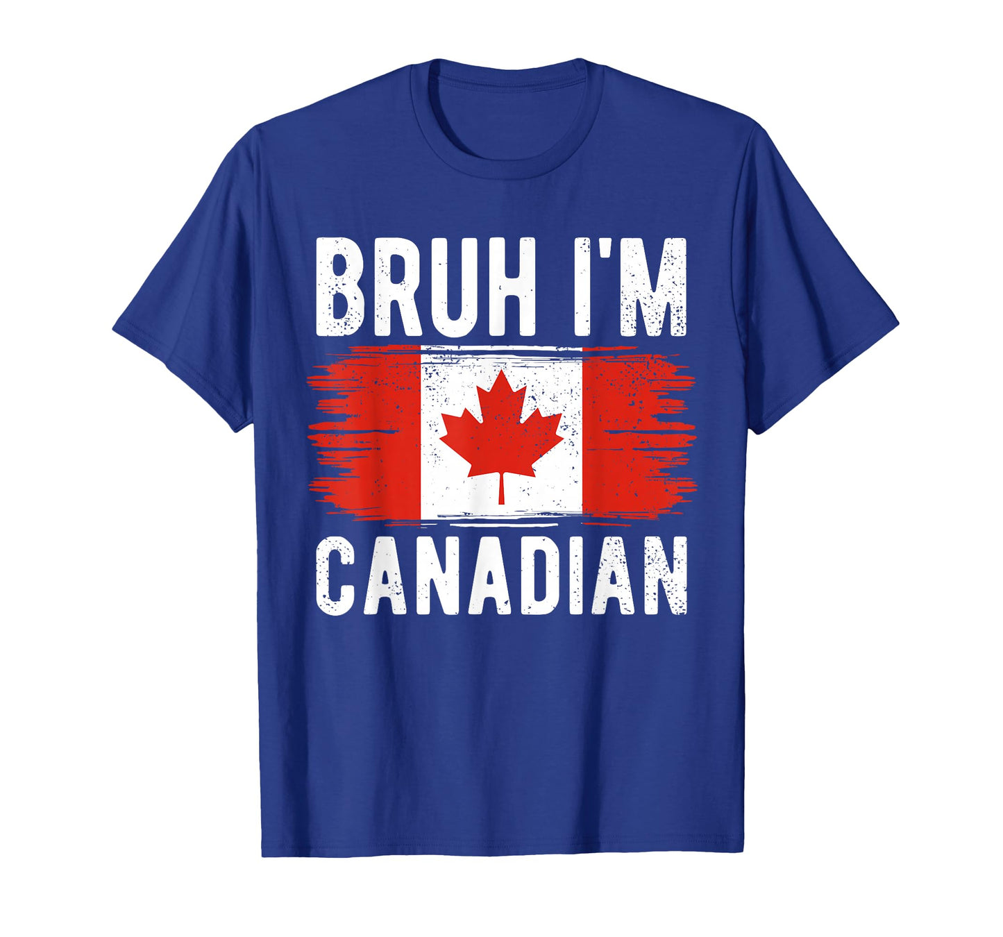 Bruh I'm Canadian Canada Flag Funny Canadian Boys Kids T-Shirt