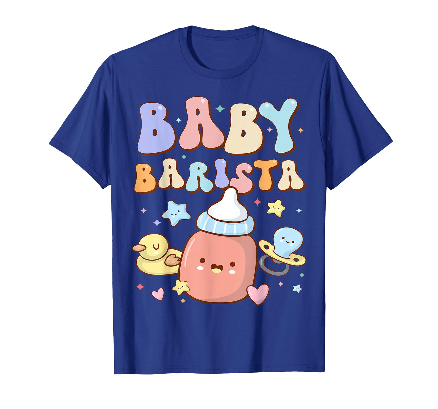 Baby Barista Mother Baby Nurse NICU Nurse Milk Bottle Funny T-Shirt