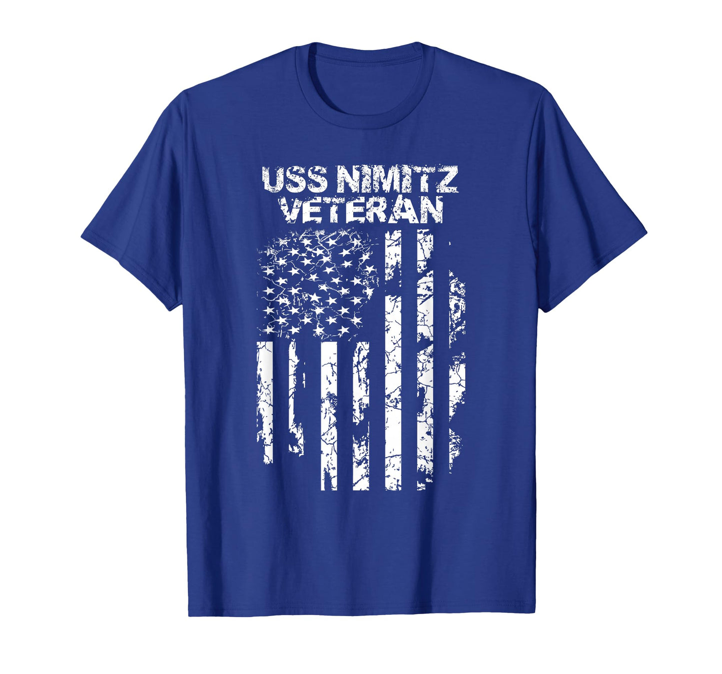 Military Tee Co. USS Nimitz T-Shirt, Men's Black Crew Neck T-Shirt, Small