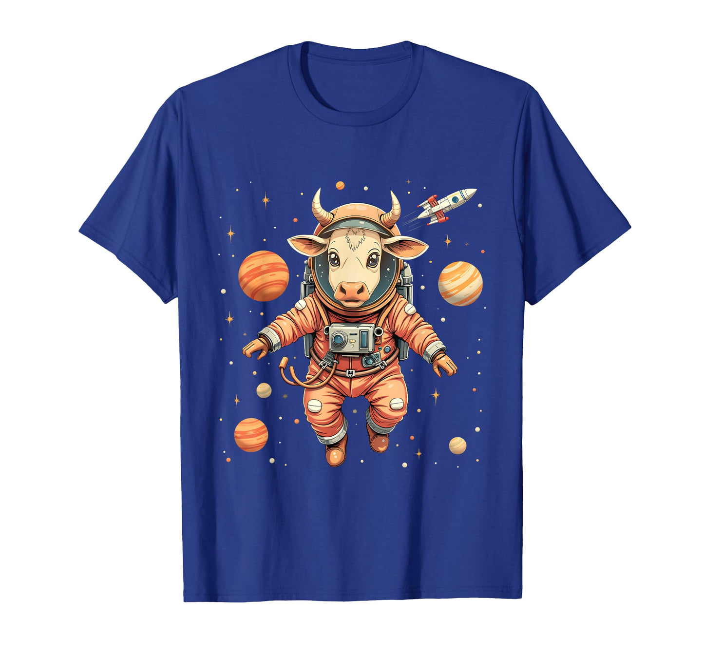 Cow In Space Astronaut Shirt Women Men Kids Funny Cow Animal T-Shirt