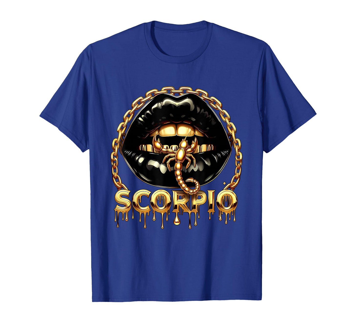 Lips Scorpion Scorpio Zodiac Sign Astrology Birthday Women T-Shirt