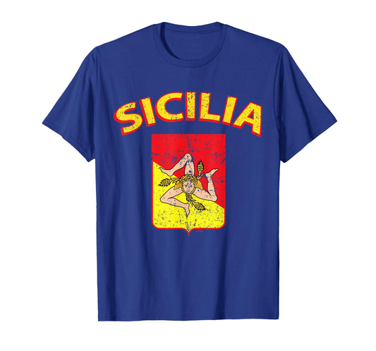 Sicilia Italia Flag, Sicilian, Sicily Italy, Sicilia T-Shirt T-Shirt