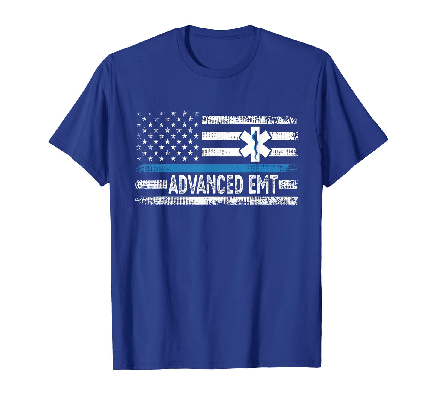 American Flag USA Advanced EMT AEMT Medical Technician T-Shirt