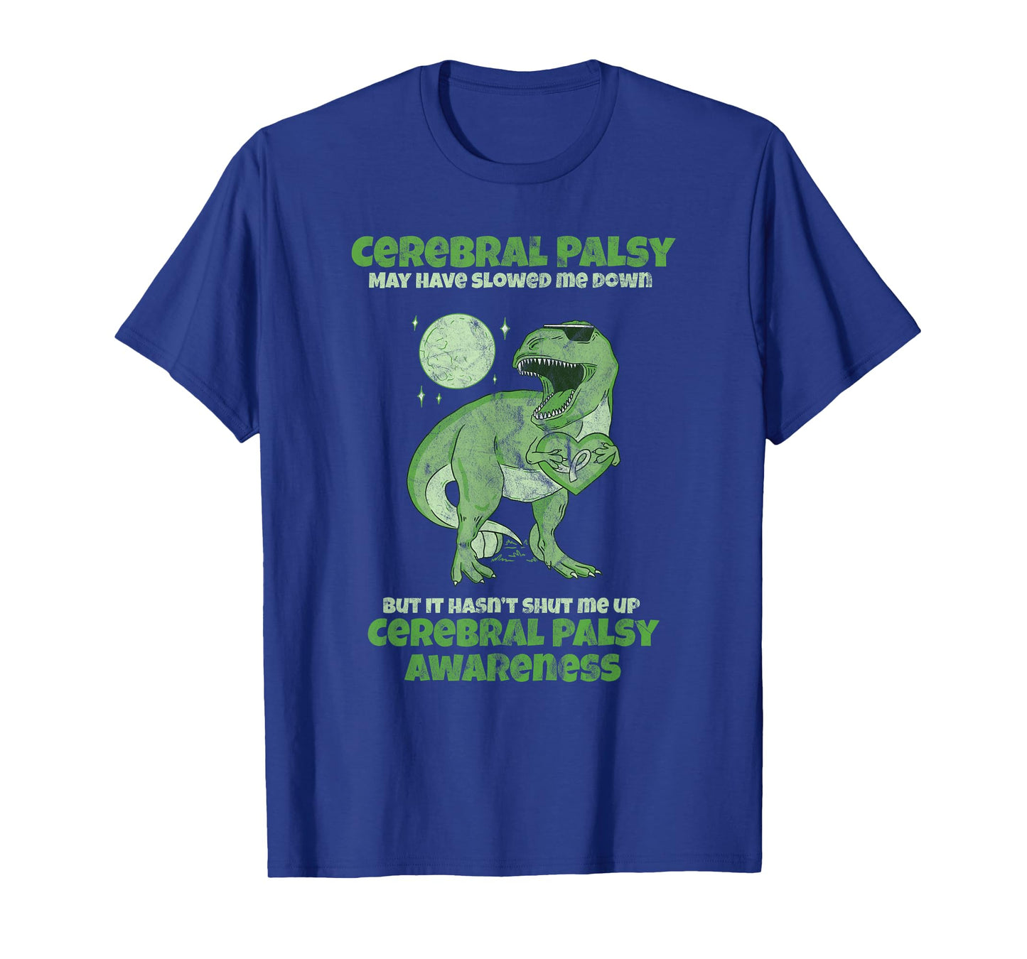 CP Brain Damage Cute Dinosaur Kids Cerebral Palsy Awareness T-Shirt