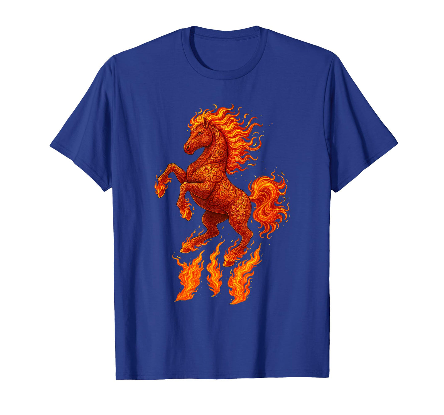 Flaming Horse Chinese New Year of The Fire Horse Equestrian T-Shirt