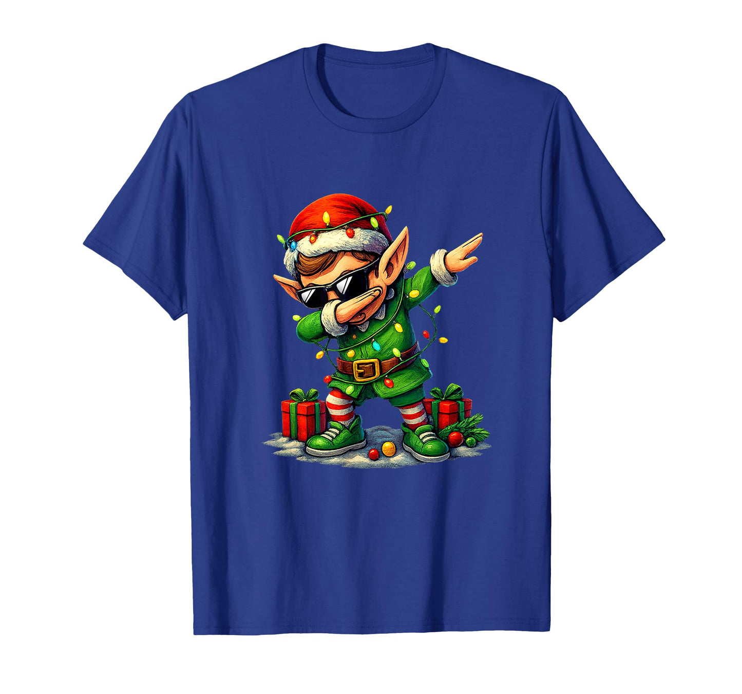 Christmas Elf Dabbing Dance Dab Xmas Pajamas Boys Girls Kids T-Shirt