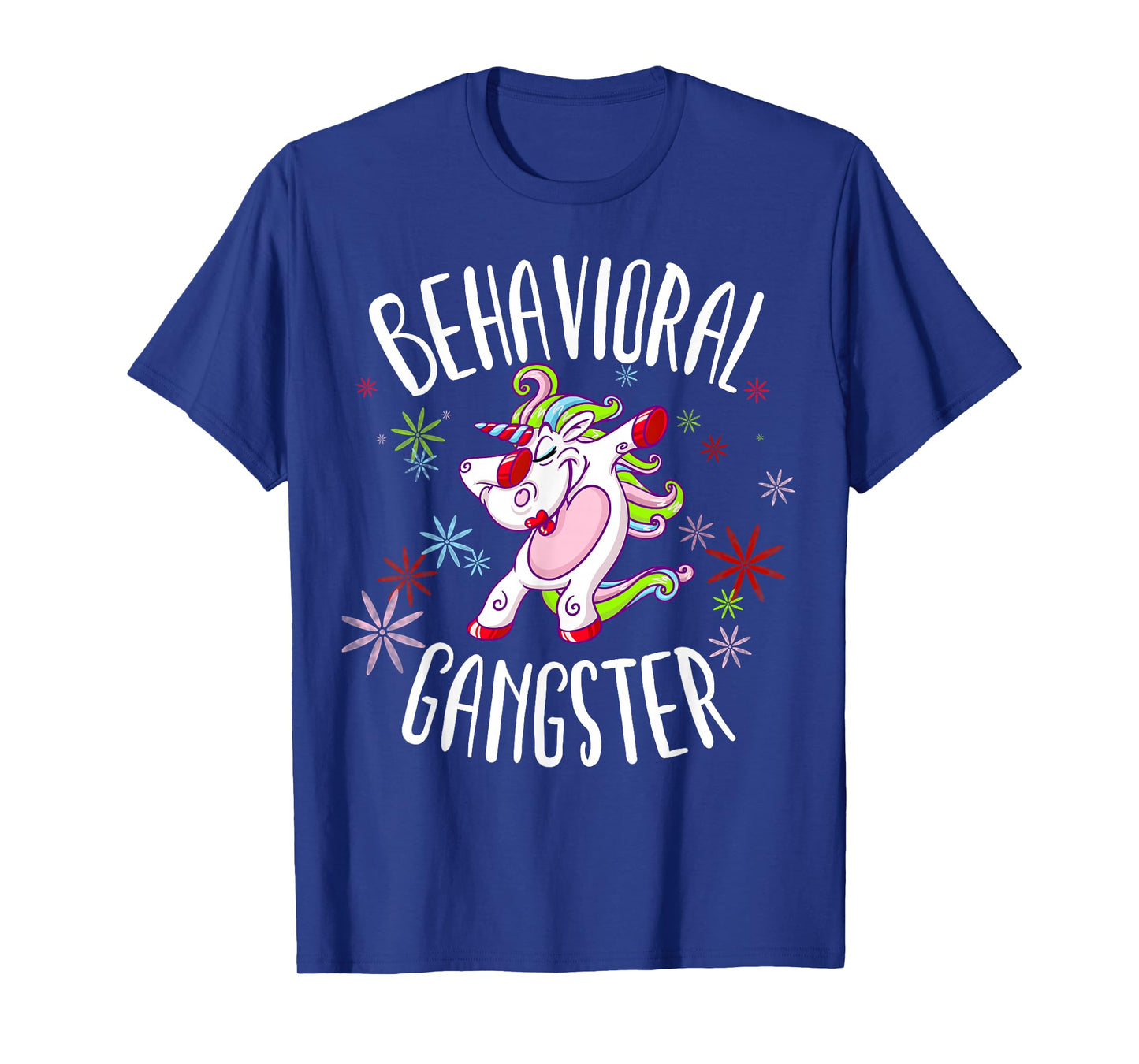 Behavioral Therapist Polka Dots Unicorn Gift for ABA Therapy T-Shirt