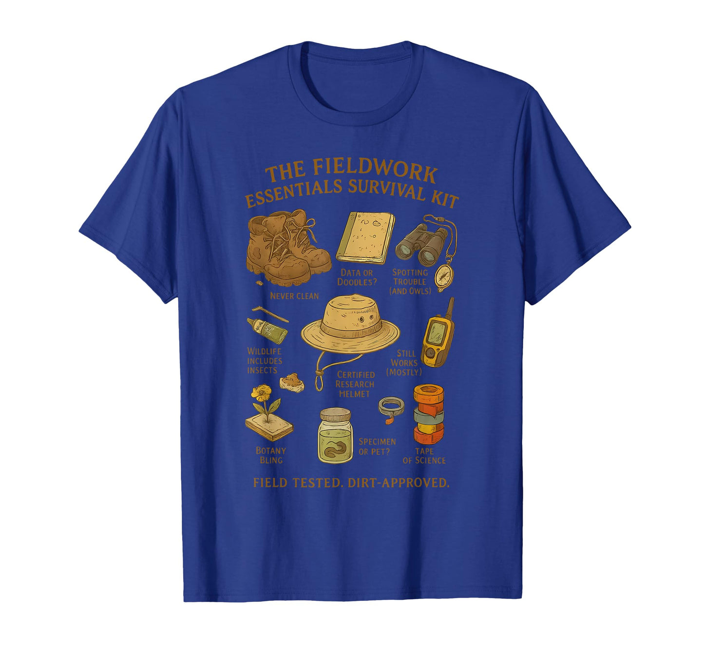 Field Researcher Fieldwork Essentials Wildlife Biologist T-Shirt