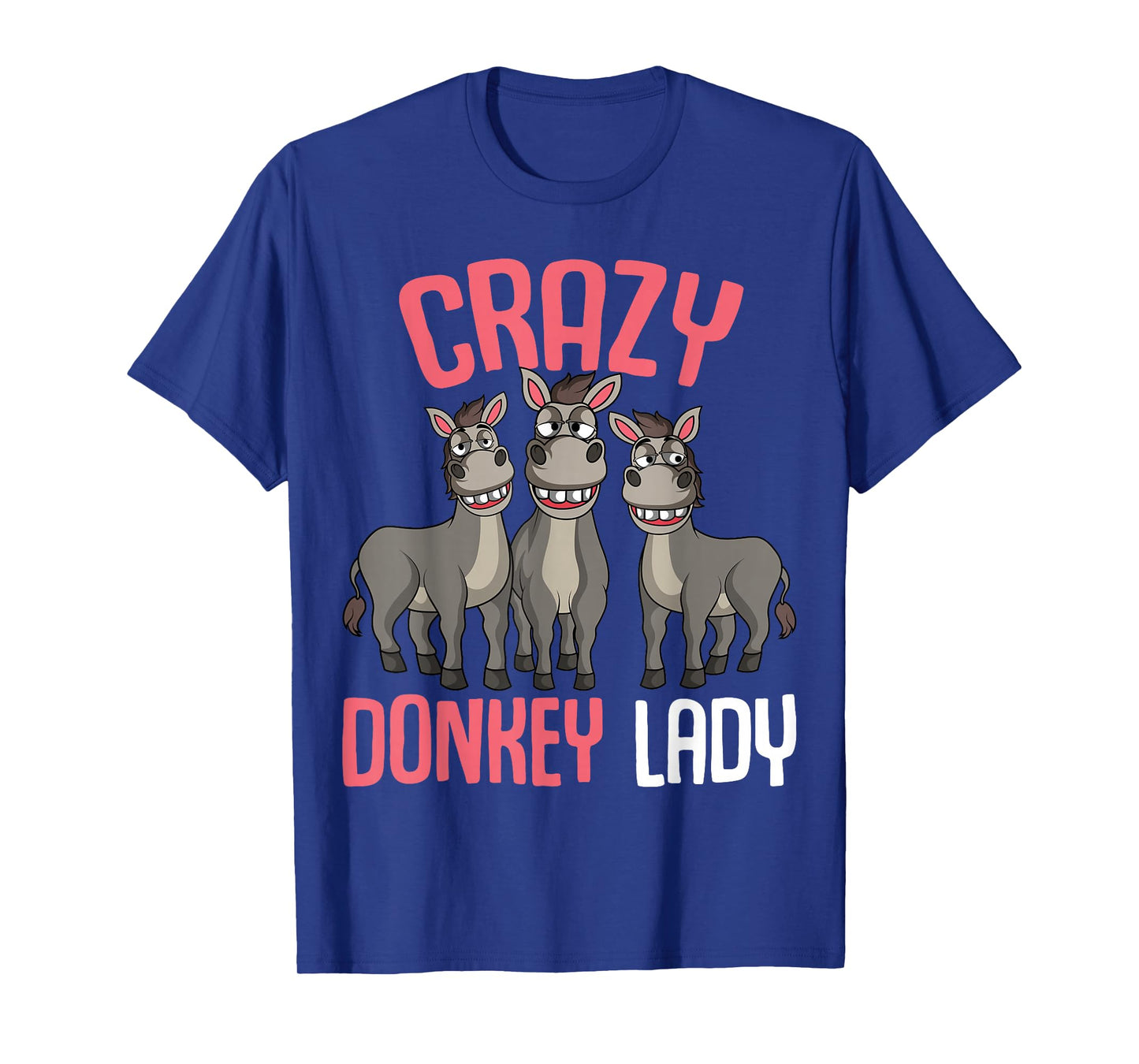 Crazy Donkey Lady Donkey Lover Women T-Shirt