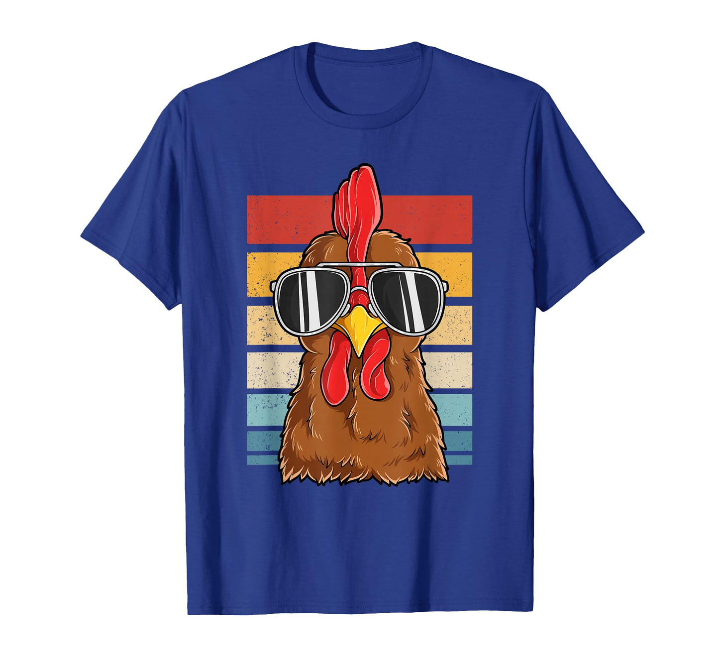 Cool Rooster Chicken Wearing Sunglasses Vintage Chicken Hen T-Shirt