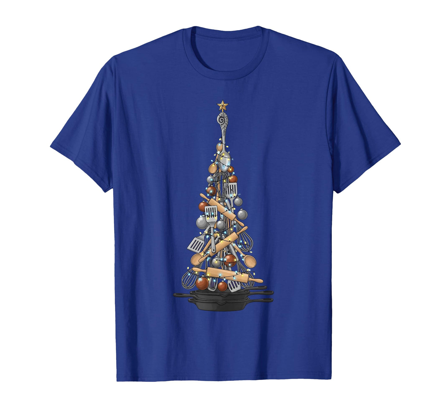 Chef Christmas Tree Xmas Cook Baking Funny Cooking Baker T-Shirt