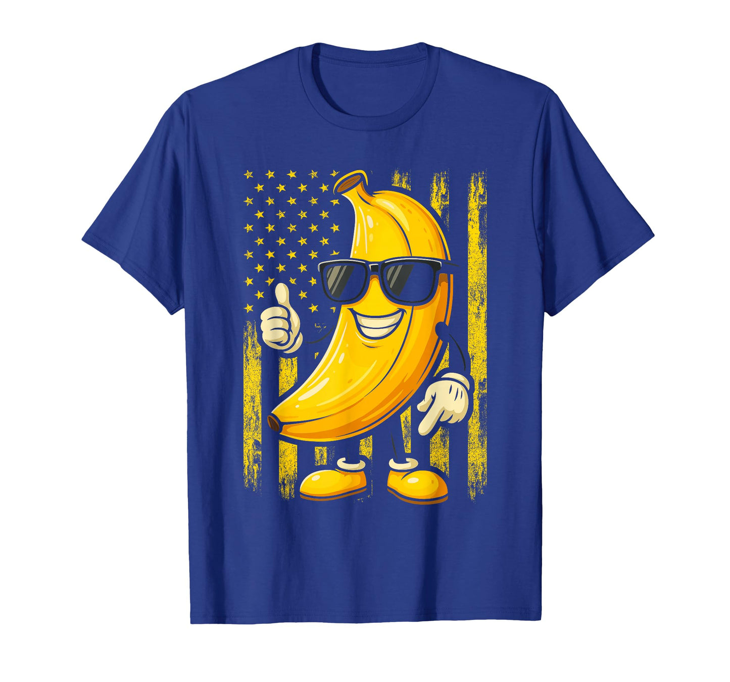 Banana American Flag Shirt, 4th of July Banana T-Shirt