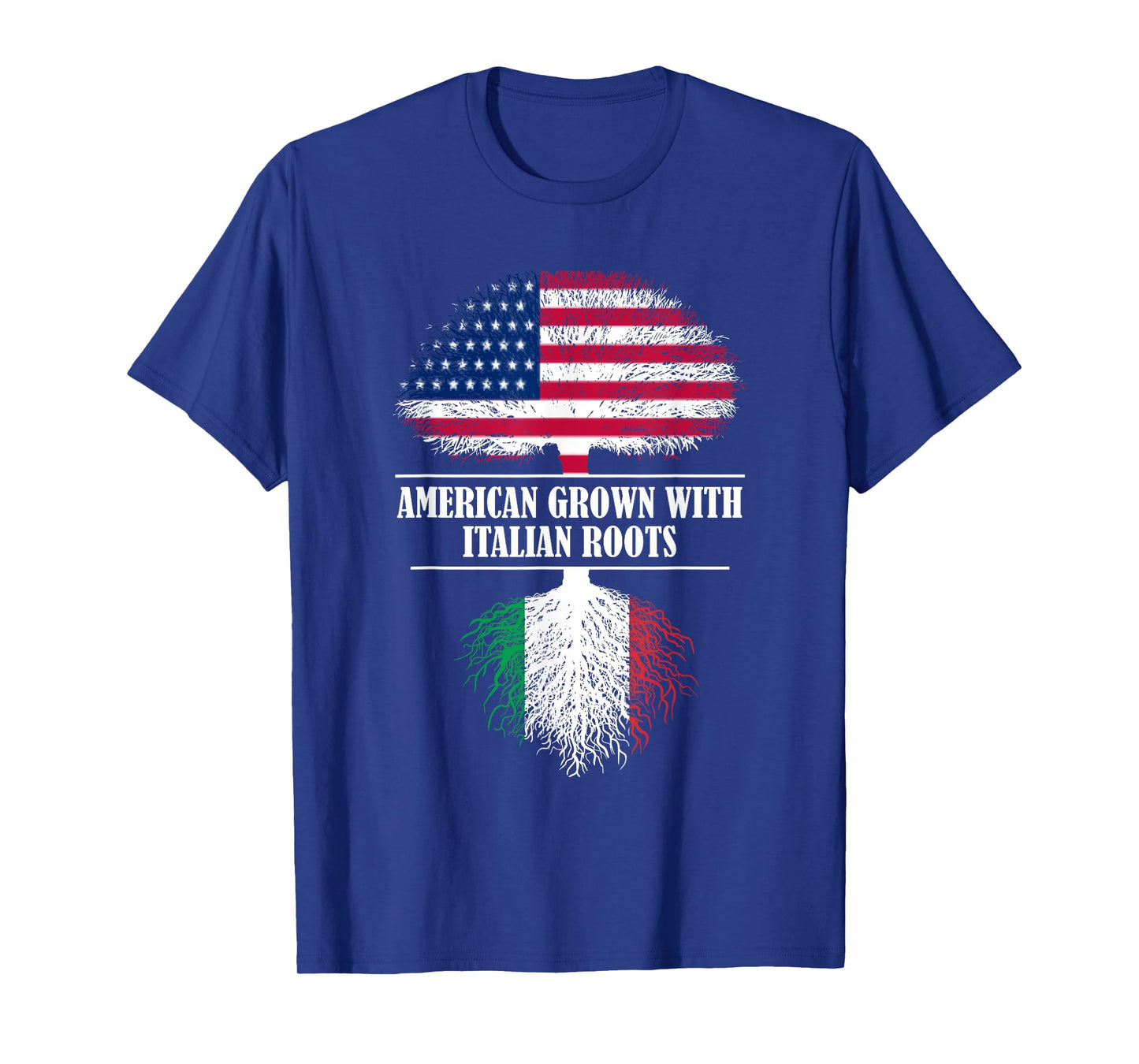 American grown with italian roots Italy flag country T-Shirt