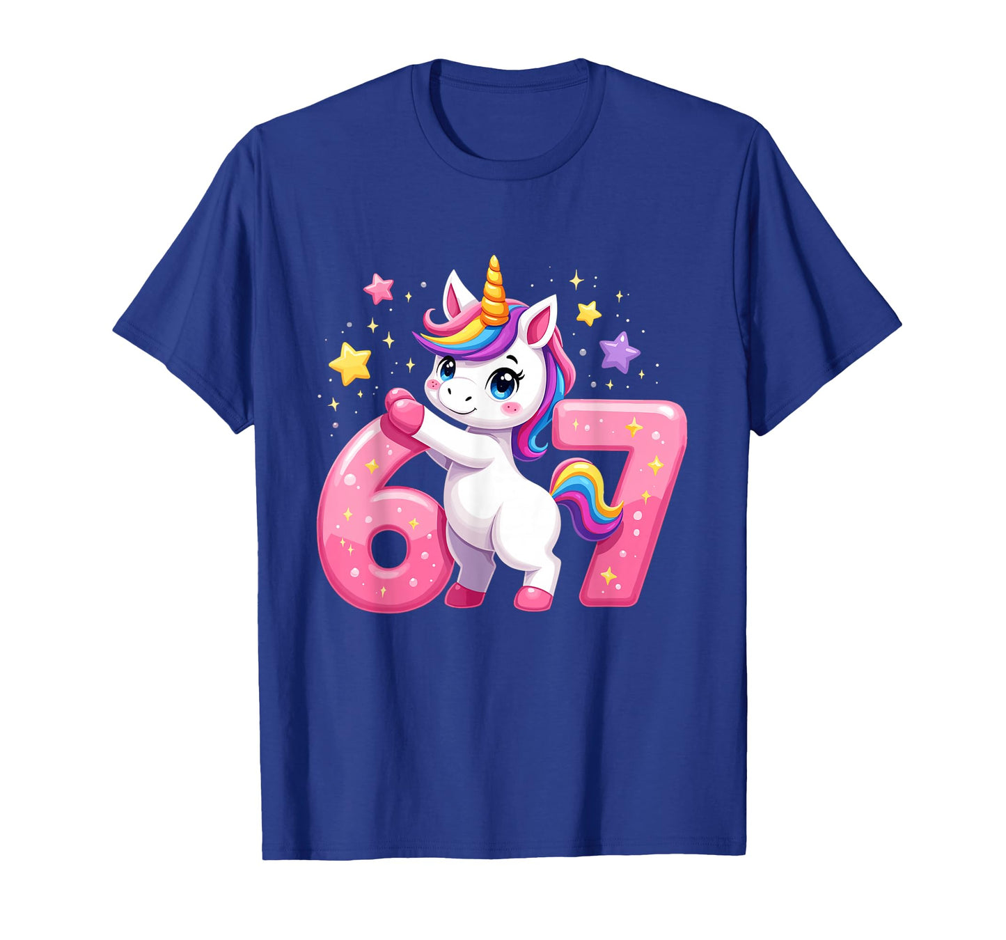 Funny 67 Unicorn Dabbing Six Seven Celebration for Kids T-Shirt