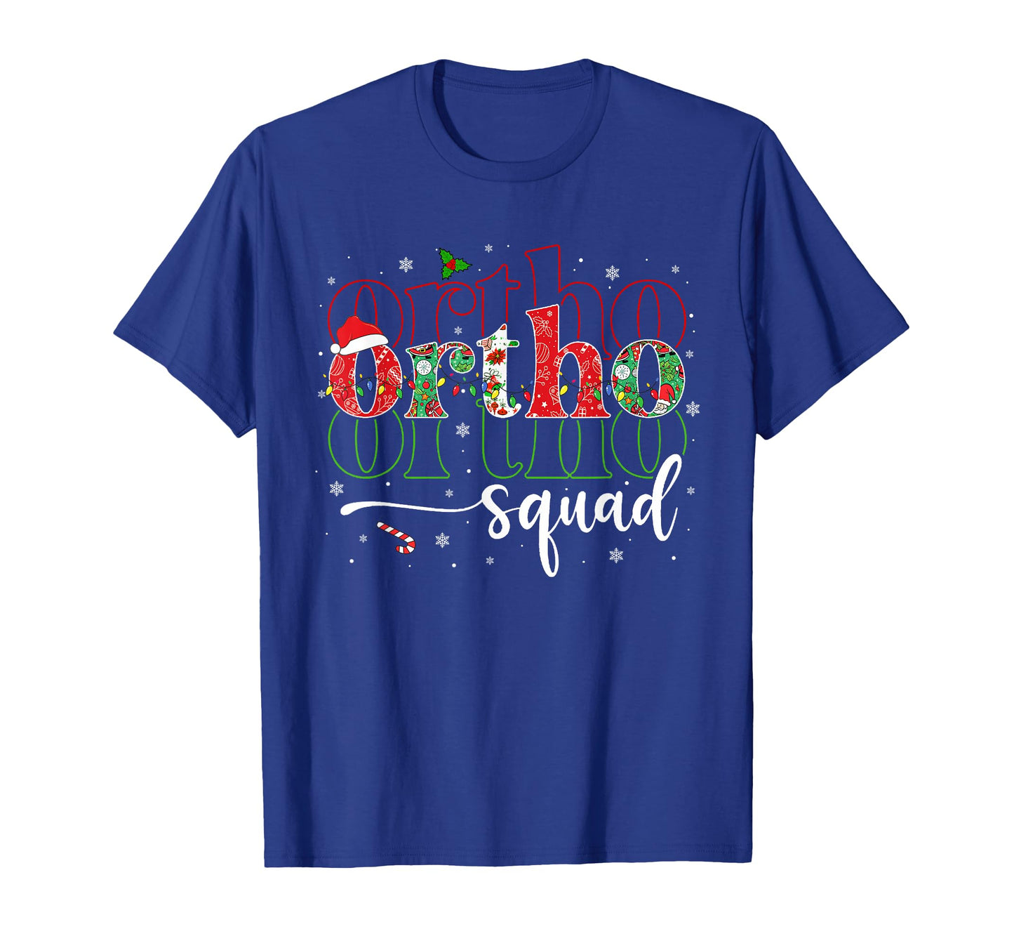 Merry Christmas Ortho Squad Xmas Orthopedic Crew Nurse T-Shirt