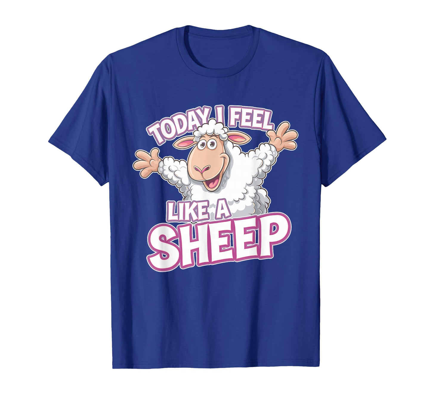 Childrens Today I feel like a Sheep Funny Farm Animal Humor T-Shirt