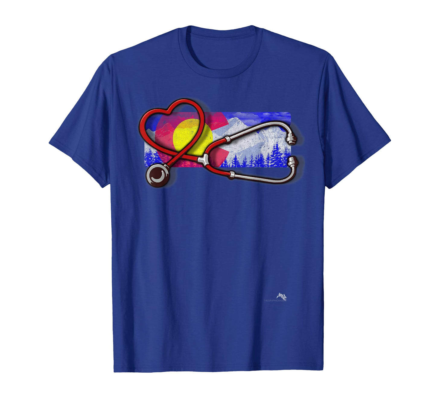 Colorado Nurse T-shirt - Heart & Stethoscope T-Shirt