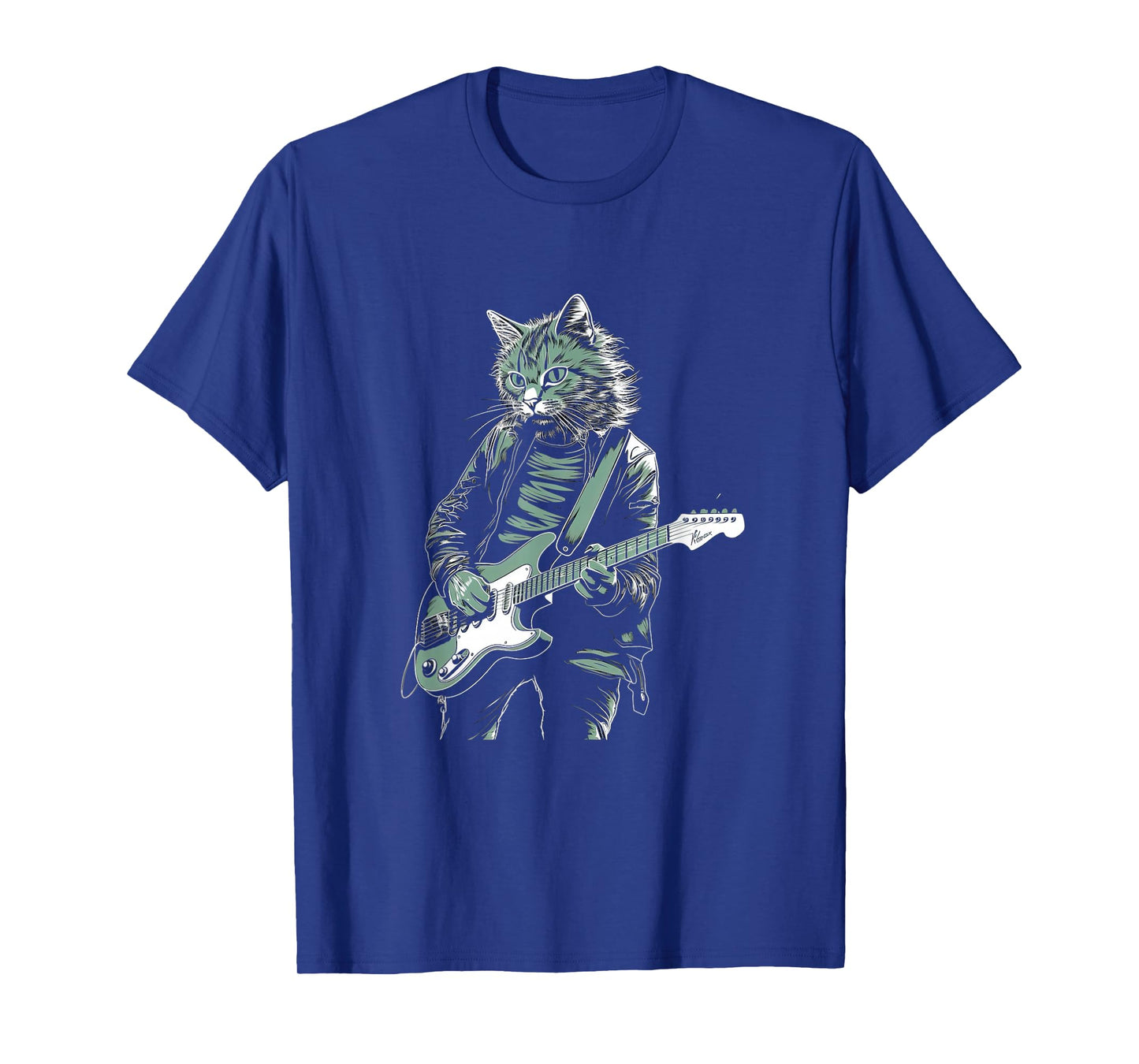 Cat Playing Bass Guitar Guitarist Rocker cool T-Shirt