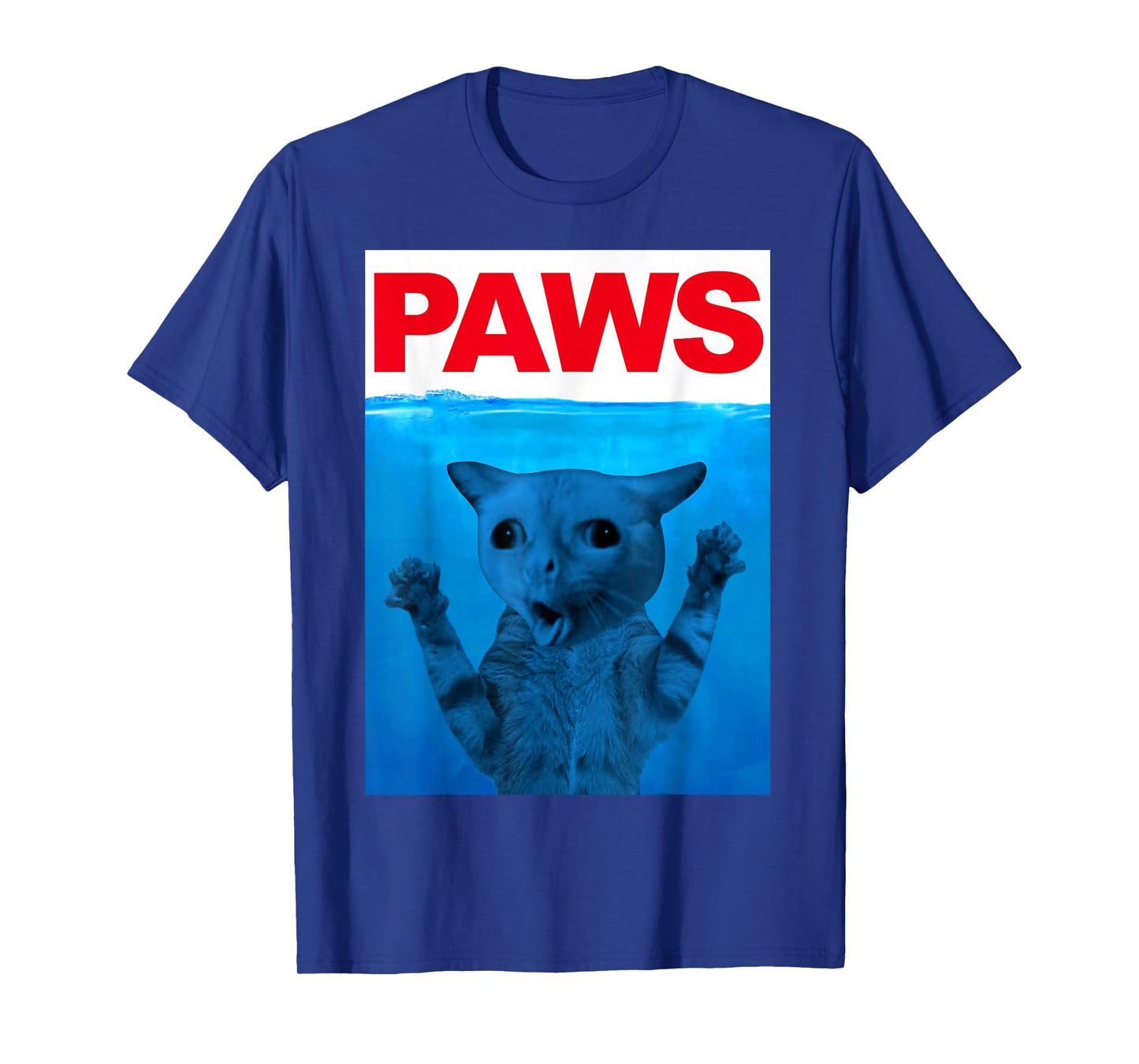 Paws Cat Meme Humor Funny Kitty Lover Funny Cats Dads Mom T-Shirt