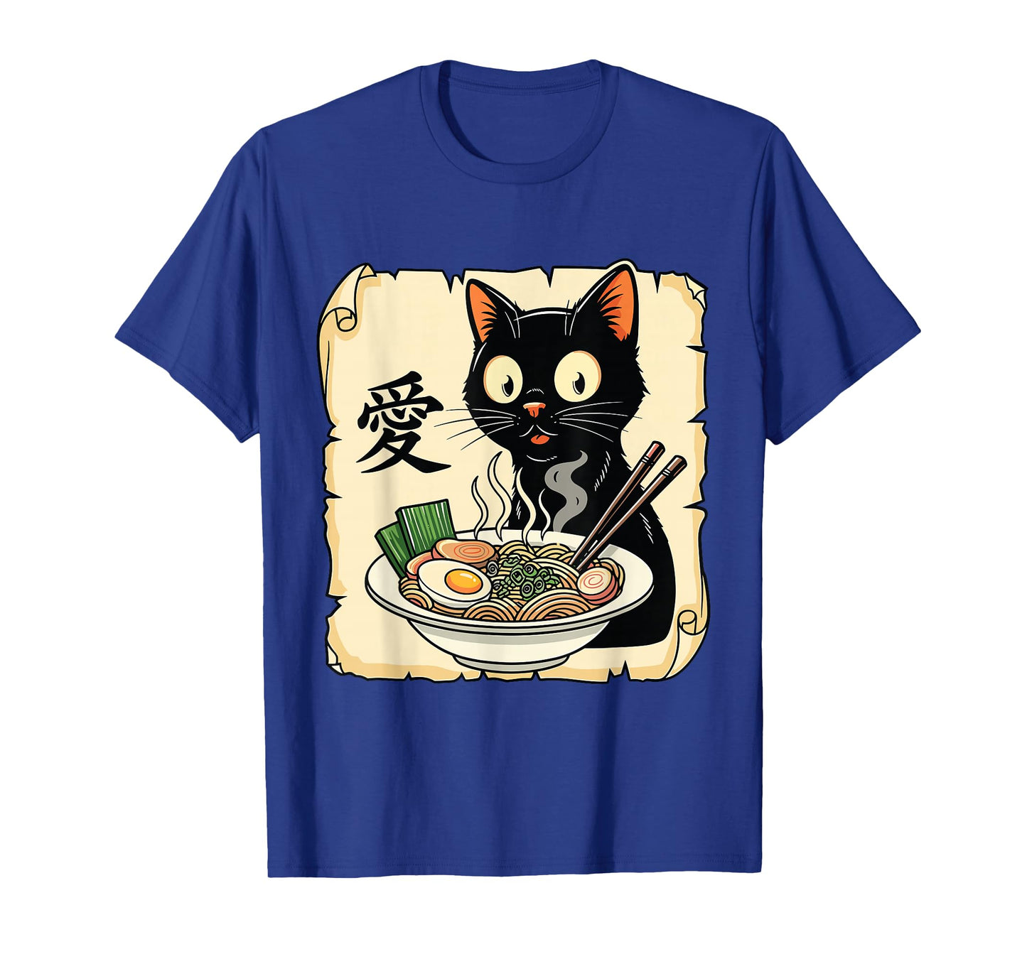 Funny Cat Ramen Kawaii Anime Japanese Graphic Women Men T-Shirt