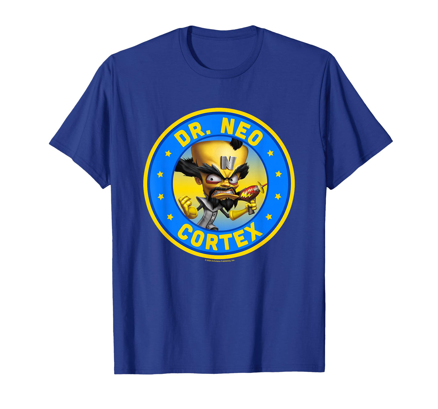 Crash Bandicoot Dr. Neo Cortex Star Spangled Logo T-Shirt