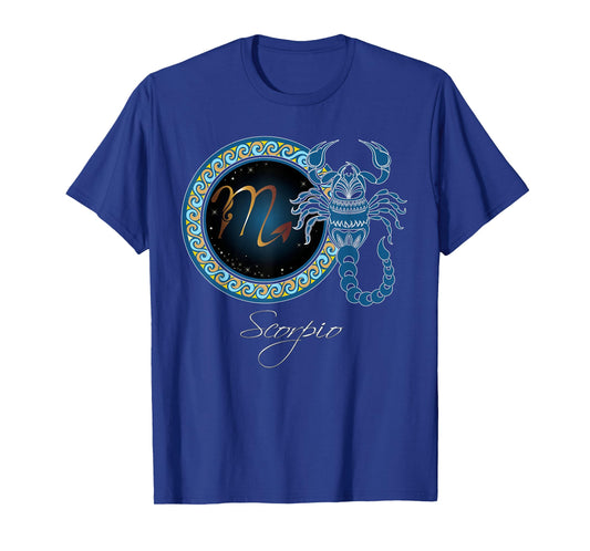 Scorpio Horoscope TShirt Beautifully Detailed Zodiac Signs T-Shirt