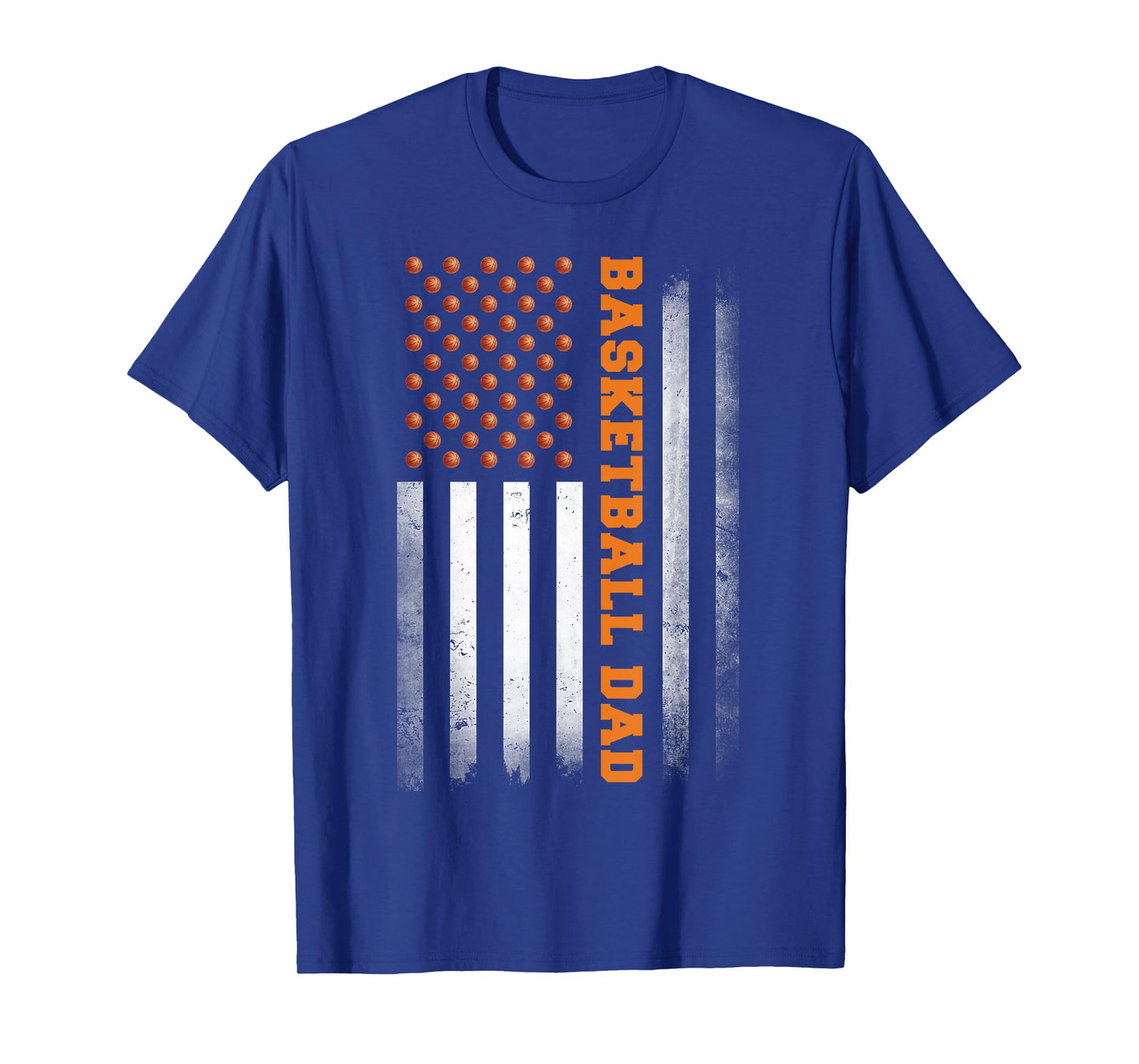 Basketball Dad USA US Flag Basketball Men T-Shirt