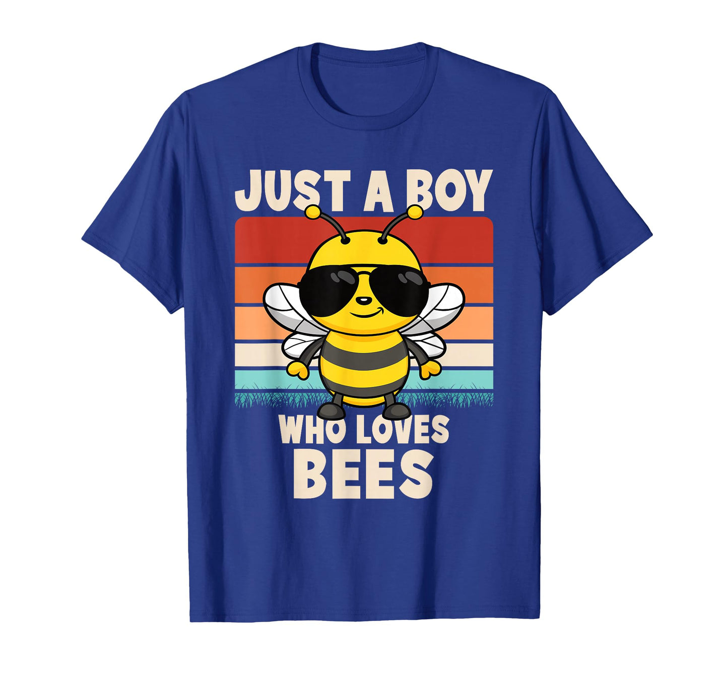 Just A Boy Who Loves Bees Funny Bee Lover Beekeeper Kids T-Shirt