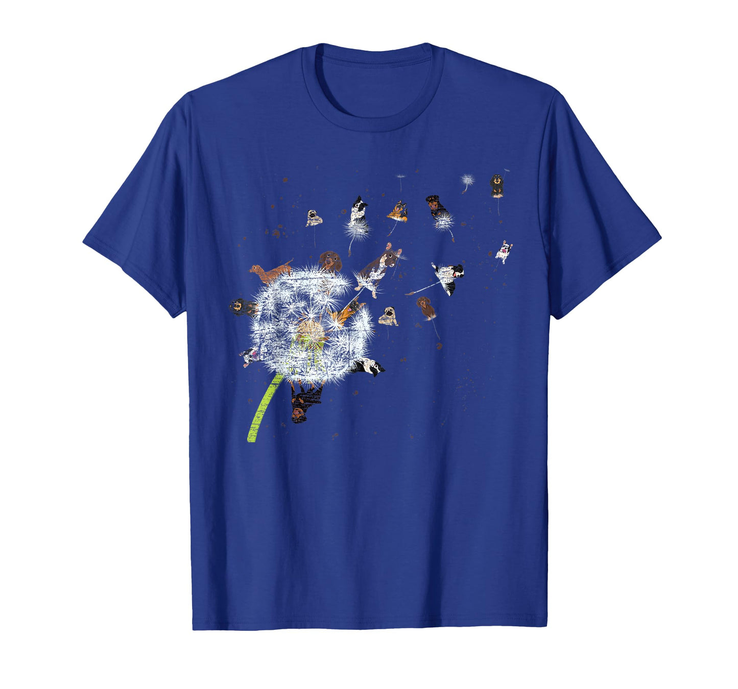 Puppy Dandelion Dog Lover Dog Owner Flower Animal Dog T-Shirt for Men Women Kids