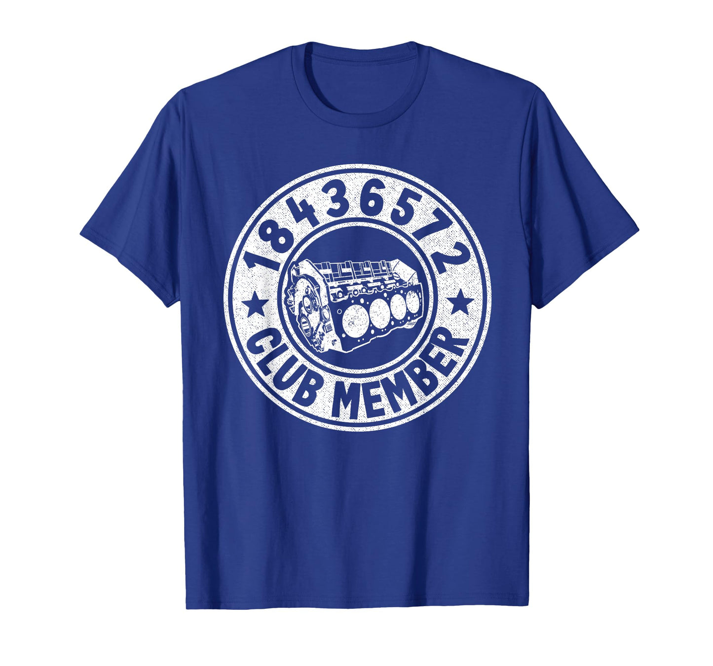 18436572 Club Member Firing Order Big Block Car Guy Garage T-Shirt