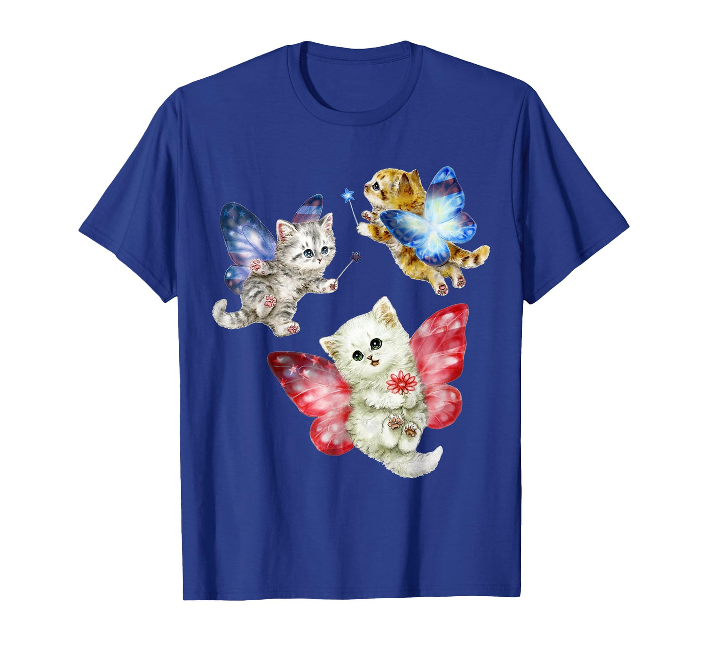 Cat Fly Like A Butterfly T-Shirt for Men Women Girls Kids