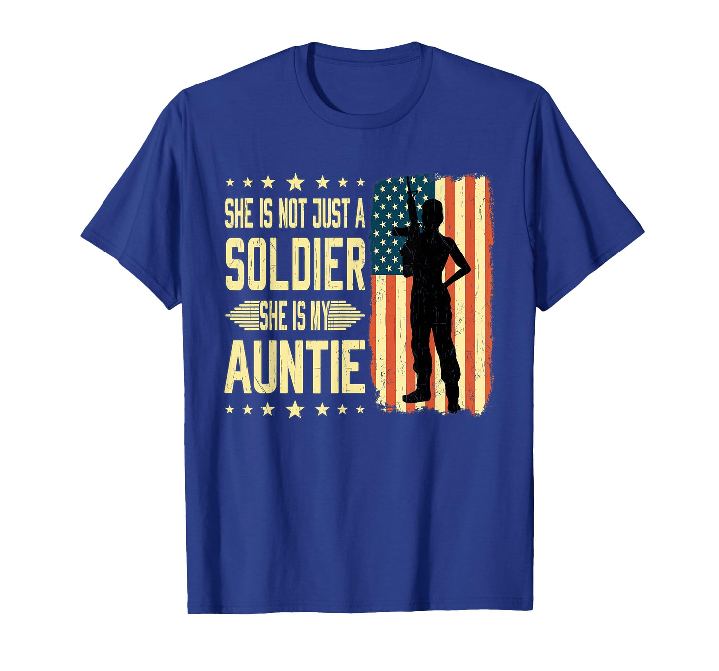 My Auntie Is A Soldier Hero Proud Army Nephew Niece Gifts T-Shirt