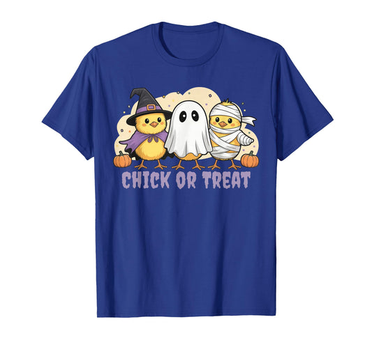 Chick Or Treat Chicken Witch Halloween Costume Men Women Kid T-Shirt