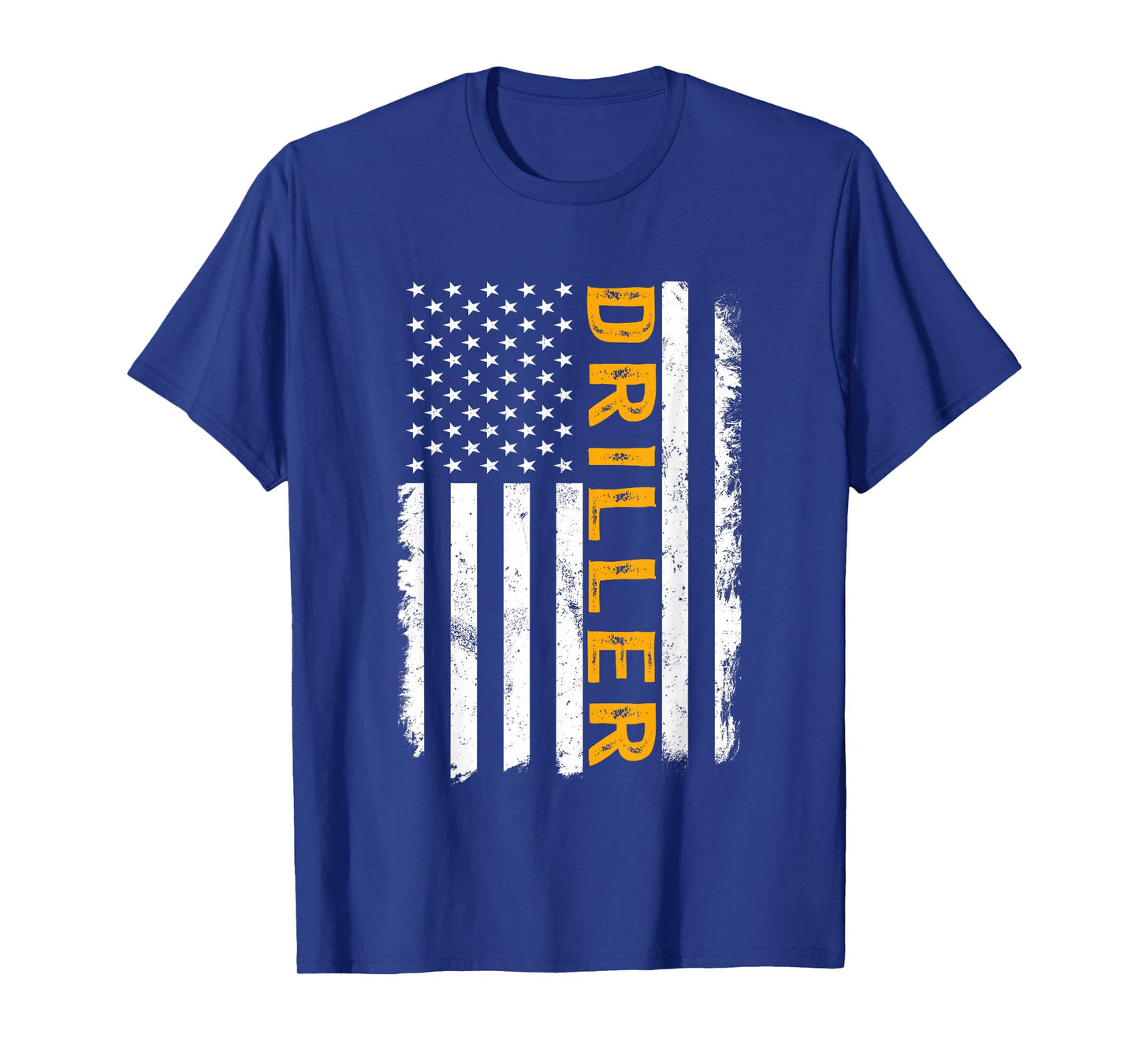 Driller Job, American Flag Drillers Career T-Shirt