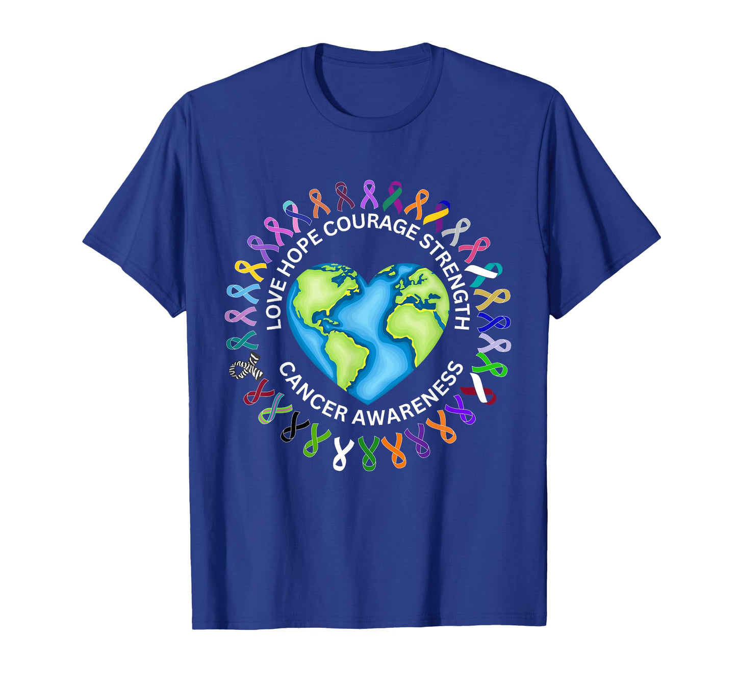 All Cancer Matters Survivors Awareness Fight Ribbon Support T-Shirt